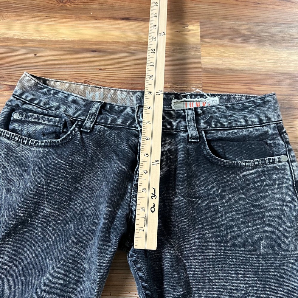 Kill City Lip Service Junkie Jeans Mens Black Acid Wash Slim Punk Made in USA 32 - Picture 7 of 16